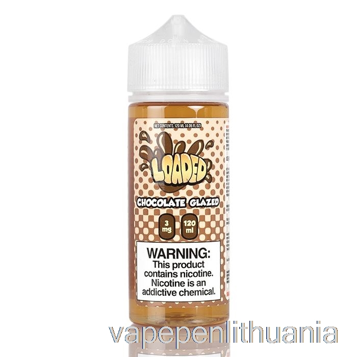 šokoladinis Glazūruotas Spurgas - Pripildytas E-skystis - Negailestingi Garai - 120ml 0mg Vape Skystis
